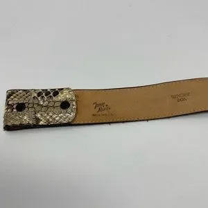 TONY LAMA EEL SKIN/SNAKESKIN BELT Tony Lama Genuine Nile Crocodile Belt | Tony Lama main image 3